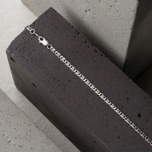 Цепь из серебра 925, плетение «Птичий глаз»